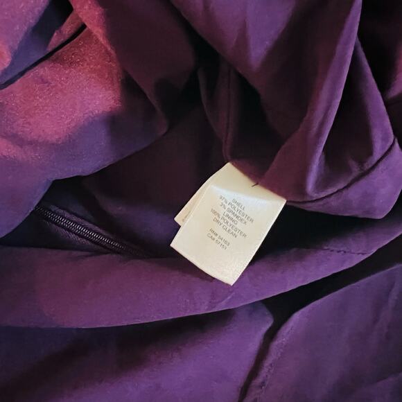 Eliza J Crew Neck Lattice Lace Detail Dress Size 14 Plum - Picture 7 of 8